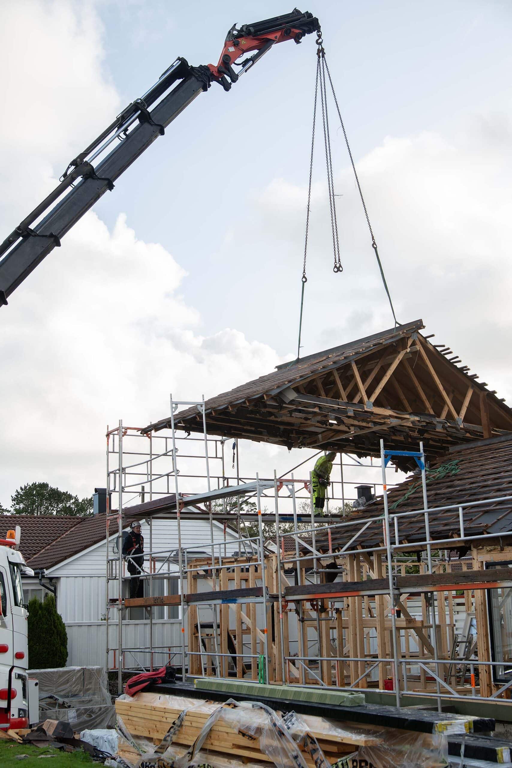 Takløft og totalrenovering av hus på Randaberg